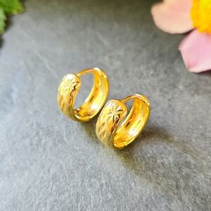 🦋LAST🦋 NWT Tramps+Thieves Avery 14k Gold Fill Hoops